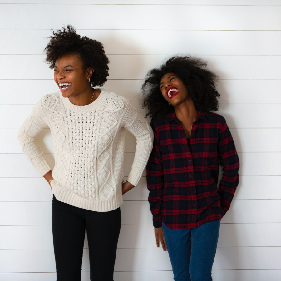 African american women laughing